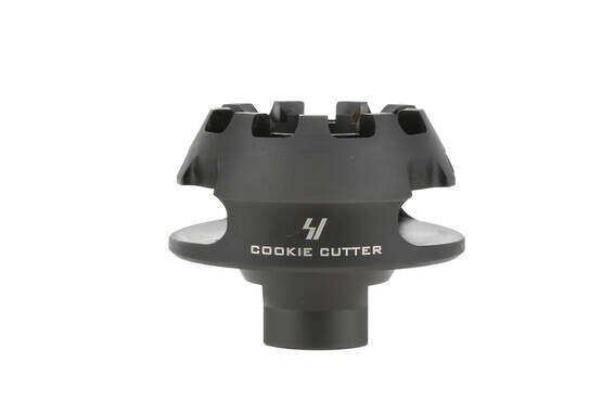 Strike Industries Cookie Cutter Comp has a single large gas port